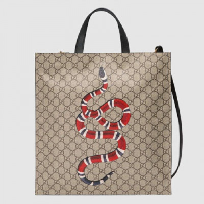 [구찌] 스네이크 프린트 소프트 GG 수프림 남성용 450950 토트백 gu0009b - Gucci Snake Print Soft GG Supreme Mens Tote Bag