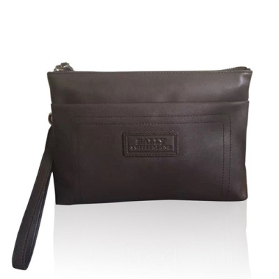 [발리] 브라운 수입가죽 남성용 클러치백 - ba0012b Bally Brown Leather Mens Clutch Bag
