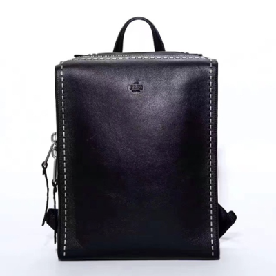 [팬디] 수입가죽 블랙 남성용 백팩 fd0011b - Fendi Leather Black Mens Backpack