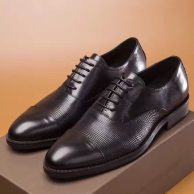 [루이비통] 스트레이트스팁 와그람 리슐리외 1A2AVO 블랙 남성용 구두 lv0007x - Louis Vuitton Straighi Tip Black Mens Dress Shoes