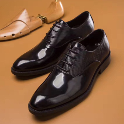 [루이비통] 스트레이트스팁 리슐리외 블랙 남성용 구두 lv0009x - Louis Vuitton Straighi Tip Black Mens Dress Shoes