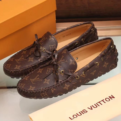 [루이비통] 유팁 모카신 브라운  남성용 신발 lv0016x - Louis Vuitton U-Tip Mokasin Leather Mens Shoes