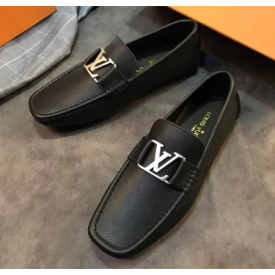 [루이비통] 유팁 몬테 카플로 레더 블랙남성용 신발 lv0028x - Louis Vuitton U-Tip Monte Carlo Leather Black Mens Shoes