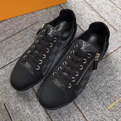 [루이비통]신상 다미에 켄버스 블랙 남성용 스니커즈 lv0032x - Louis Vuitton New Damier Canvas Black Mens Sneakers