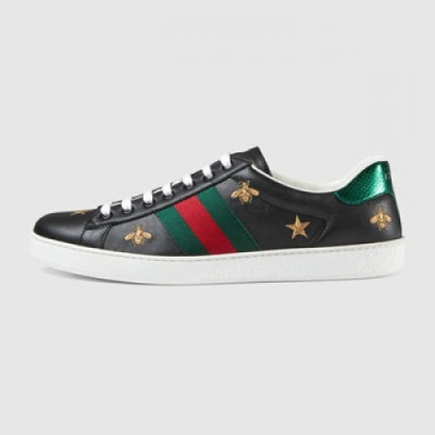 [구찌] Ace 자수 디테일의 로우탑 블랙 429446 남성용 스니커즈 gu0021x - Gucci Ace Embroidery Detail Black Sneakers