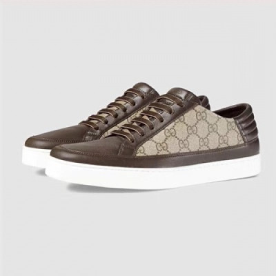 [구찌] Common GG 수프림 캔버스 브라운 남성용 스니커즈 gu0027x - Gucci Common GG Suprim Canvas Brown Mens Sneakers