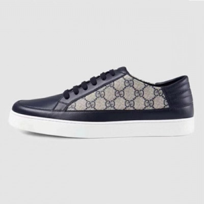 [구찌] Common GG 수프림 캔버스 다크블루 남성용 스니커즈 gu0028x - Gucci Common GG Suprim Canvas Dark Blue Mens Sneakers