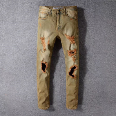 OFF WHITE  2018 FW MENS PANTS - 오프화이트 신상 남성 데님팬츠 OFF004