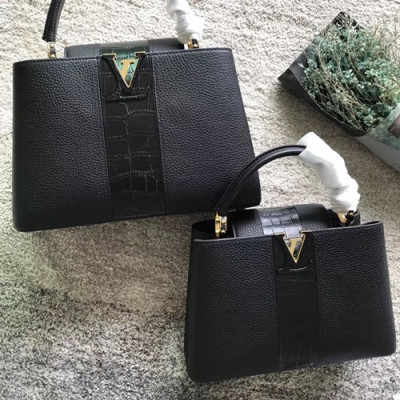 [커스텀급]Louis Vuitton Capucines Tote Shoulder Bag,27cm/31cm - 루이비통 카푸신 토트 숄더백  M48864 ,LOUB0251,27cm/31cm,블랙
