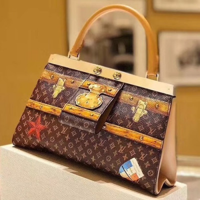 Louis Vuitton Crown Frame Tote Shoulder Bag,25cm - 루이비통 크라운 프레임 토트 숄더백 M43946,LOUB0287 ,25cm