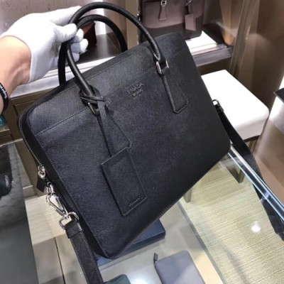 Prada Saffiano Mens Business Bag,36CM - 프라다 사피아노  남성용 서류가방 2VE363-3 ,36CM