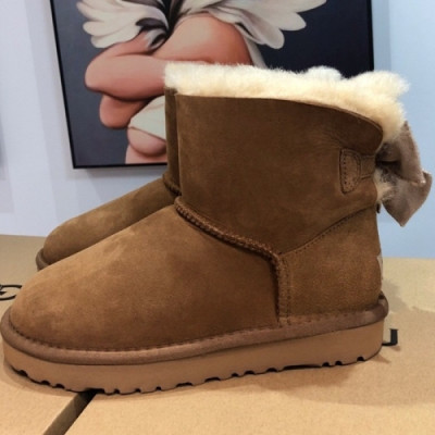 UGG 2018 LADIES RIBBON ANKLE BOOTS - UGG 리본 어그부츠 UGG002 , 사이즈 (225 - 250)