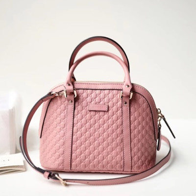 Gucci Micro Ssima Mini Dome Women Tote Shoulder Bag,24CM - 구찌 마이크로시마 미니돔 여성용 토트숄더백 449654, GUB0020,24CM