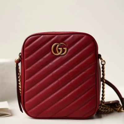 Gucci GG Marmont Women Mini Chain Shoulder Bag,16CM - 구찌 GG 마몬트 미니 체인 여성용 숄더백 550155, GUB0029,16CM