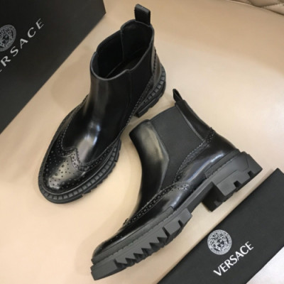 VERSACE 2018 MENS LEATHER ANKLE BOOTS  - 베르사체 남성 레더 앵클부츠 VER0038 , 사이즈 (240 - 270)