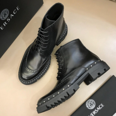 VERSACE 2018 MENS LEATHER HIGHLOW BOOTS  - 베르사체 남성 레더 하이로부츠 VER0039 , 사이즈 (240 - 270)