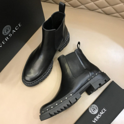 VERSACE 2018 MENS LEATHER ANKLE BOOTS  - 베르사체 남성 레더 앵클부츠 VER0040 , 사이즈 (240 - 270)