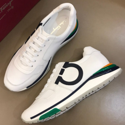 Ferragamo 2018 Mens Leather Sneakers/Running Shoes - 페레가모 남성 레더 스니커즈/런닝화 Fer0038x.Size(240 - 270).화이트