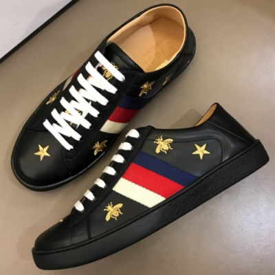 GUCCI 2018 MENS LEATHER ACE SKEAKERS - 구찌 남성 레더 스니커즈 GUC0093 , 사이즈 (225 - 275)