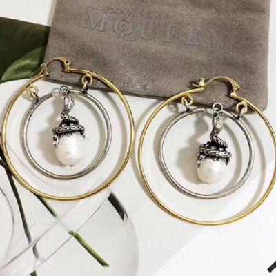 Alexander Mcqueen Rose Gold Earring - 알렉산더 맥퀸 여성용 18k도금 로즈 골드 귀걸이