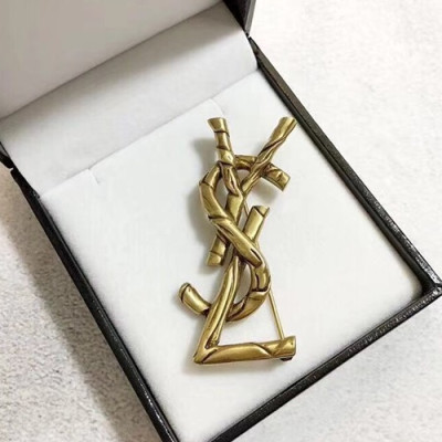 YSL   Rose Gold  Brooch - 입생로랑  여성용 18k도금  로즈골드 브로치