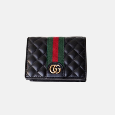 Gucci 2018 Ladies GG Leather Wallet 536453 - 구찌 여성 신상 레더 더블G 카드 케이스 반지갑 GUC0211