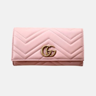 Gucci 2018 Ladies GG Marmont Wallet 443436 - 구찌 여성 신상 더블G 마몬트 장지갑 GUC0215