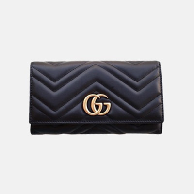 Gucci 2018 Ladies GG Marmont Wallet 443436 - 구찌 여성 신상 더블G 마몬트 장지갑 GUC0217
