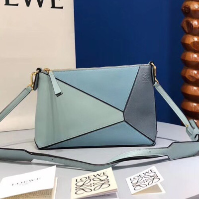 Loewe Puzzle Pochette Mini Shoulder Bag, 24CM - 로에베 퍼즐 포쉐트 미니 숄더백 ,LOE0028, 24CM, 블루