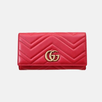 Gucci 2018 Ladies GG Marmont Wallet 443436 - 구찌 여성 신상 더블G 마몬트 장지갑 GUC0218