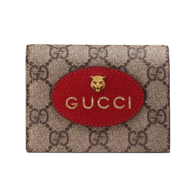 Gucci 2018 Ladies Neo Vintage GG Supreme Bifold Purse - 구찌 네오빈티지 GG 수프림 반지갑 Guc0235x.11CM.레드