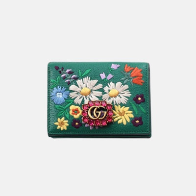 Gucci 2018 GG Flower Wallet 499311 - 구찌 18S GG 플라워 반지갑 GUC0240 11CM