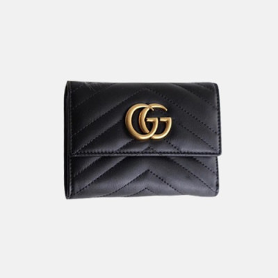 Gucci GG Marmont Matelassé Wallet - 구찌 남자반지갑,구찌 마몬트 마틀라세 지갑 GUC0244 12.5CM