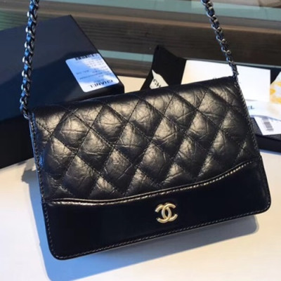 Chanel WOC Chain Cross Bag ,19CM - 샤넬 WOC 체인 크로스백,CHAB0006,19CM,블랙