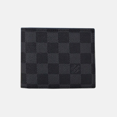 Louis Vuitton 2018 Mens Amerigo Wallet N60053 - 루이비통 아메리고 월릿 다미에 그라파이트 Lou0161x.Size11.5cm.블랙