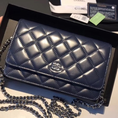 Chanel WOC Chain Cross Bag,19CM - 샤넬 WOC 체인 크로스백,CHAB0087,19CM,블루