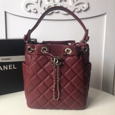 Chanel Women Bucket Shoulder Bag,21CM - 샤넬 여성용 버킷 숄더백,CHAB0109,21CM,와인