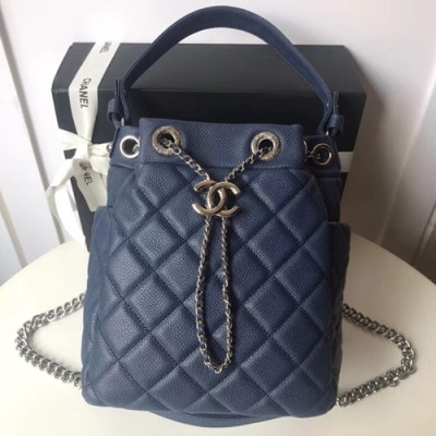 Chanel Women Bucket Shoulder Bag,21CM - 샤넬 여성용 버킷 숄더백,CHAB0111,21CM,네이비