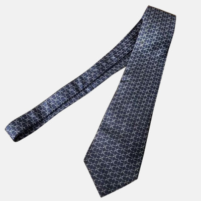 HERMES  MENS  NECKTIE  NAVY  -  에르메스 남성용 넥타이 네이비