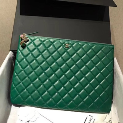 Chanel 2018 Lady Clutch Bag,33CM - 샤넬 2018 레이디 클러치백, CHAB0220,33CM,그린