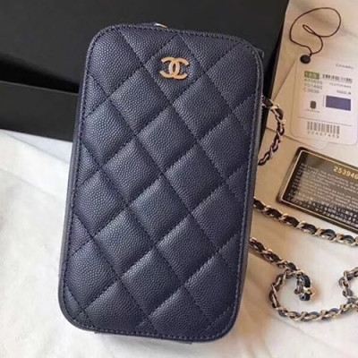 Chanel Women Phone Bag,10CM - 샤넬 여성용 휴대폰 백, CHAB0227,10CM,네이비