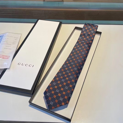 2023 Gucci  MENS  NECKTIE  BLACK - 구찌  남성용 넥타이  블랙 guc00002