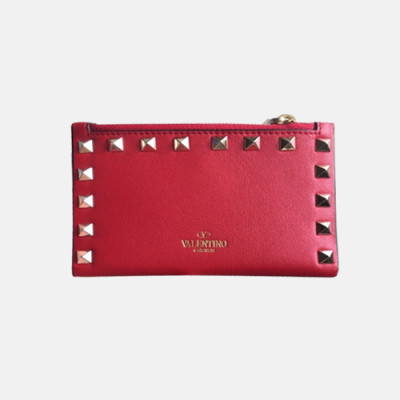 Valentino 2018 Rockstud Leather Wallet - 발렌티노 신상 락스터드 레더 월릿 VAL0063 13CM