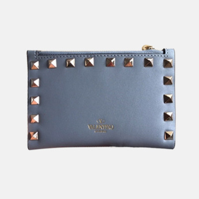 Valentino 2018 Rockstud Leather Wallet - 발렌티노 신상 락스터드 레더 월릿 VAL0065 13CM