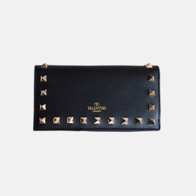 Valentino 2018 Rockstud Leather Wallet - 발렌티노 신상 락스터드 레더 중지갑 VAL0068 16CM