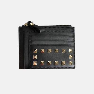 Valentino 2018 Rockstud Leather Card Cace - 발렌티노 신상 락스터드 레더 카드 케이스 VAL0075 13CM