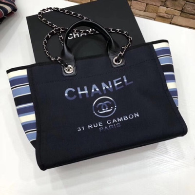 Chanel 2018 Tote Shoulder Bag,38CM - 샤넬 2018 토트 숄더백  CHAB0331,38CM,다크네이비