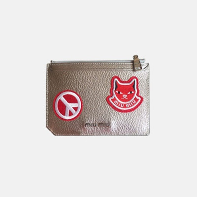 MiuMiu 2018 Ladies Leather Card Holder 5MC008 - 미우미우 마이멀티럭스 래더 카드 홀더 MIU0089X  15.5CM