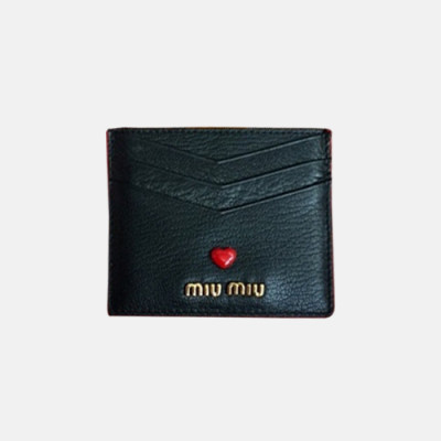 MiuMiu 2018 Ladies Madras Love Card Holder 5MC002 - 미우미우 신상 러브 카드 홀더 MIU0093X  10CM