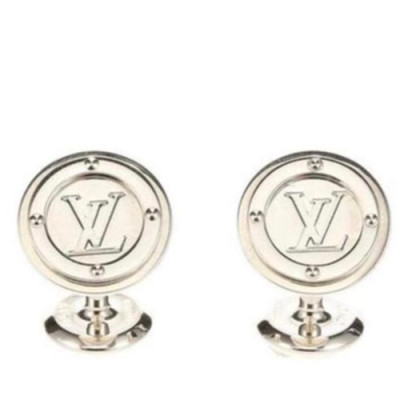 Louis Vuitton   MENS WHITE GOLD  CUFFS - 루이비통  남성용 18k도금 화이트 골드 커프스 단추
